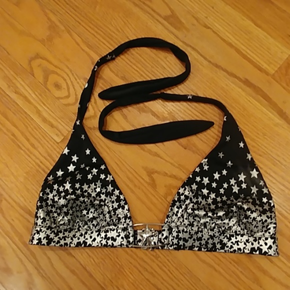 Victoria's Secret Other - 🌞Victoria's Secret Black/Silver Bikini Top Lrg